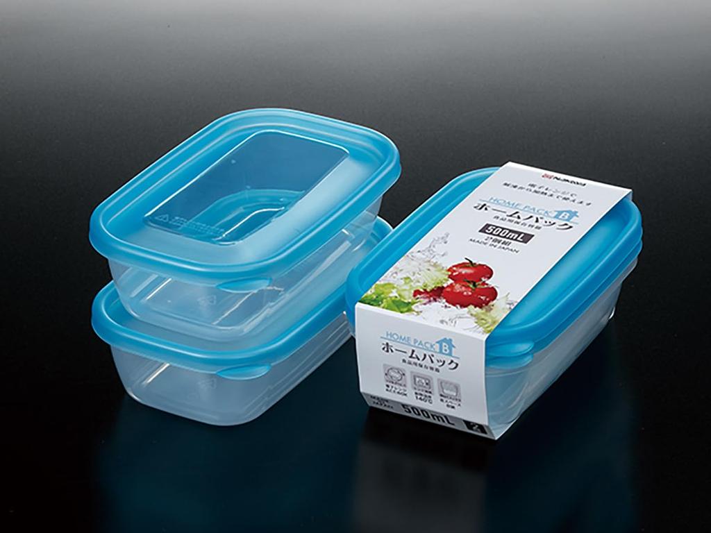 Made In Japan Safe for Defrosting and Home Pack B Blue Storage Perfect for Preparing and Microwave X 11 X Pack of 2 [Microwave Reheating!] Containers,