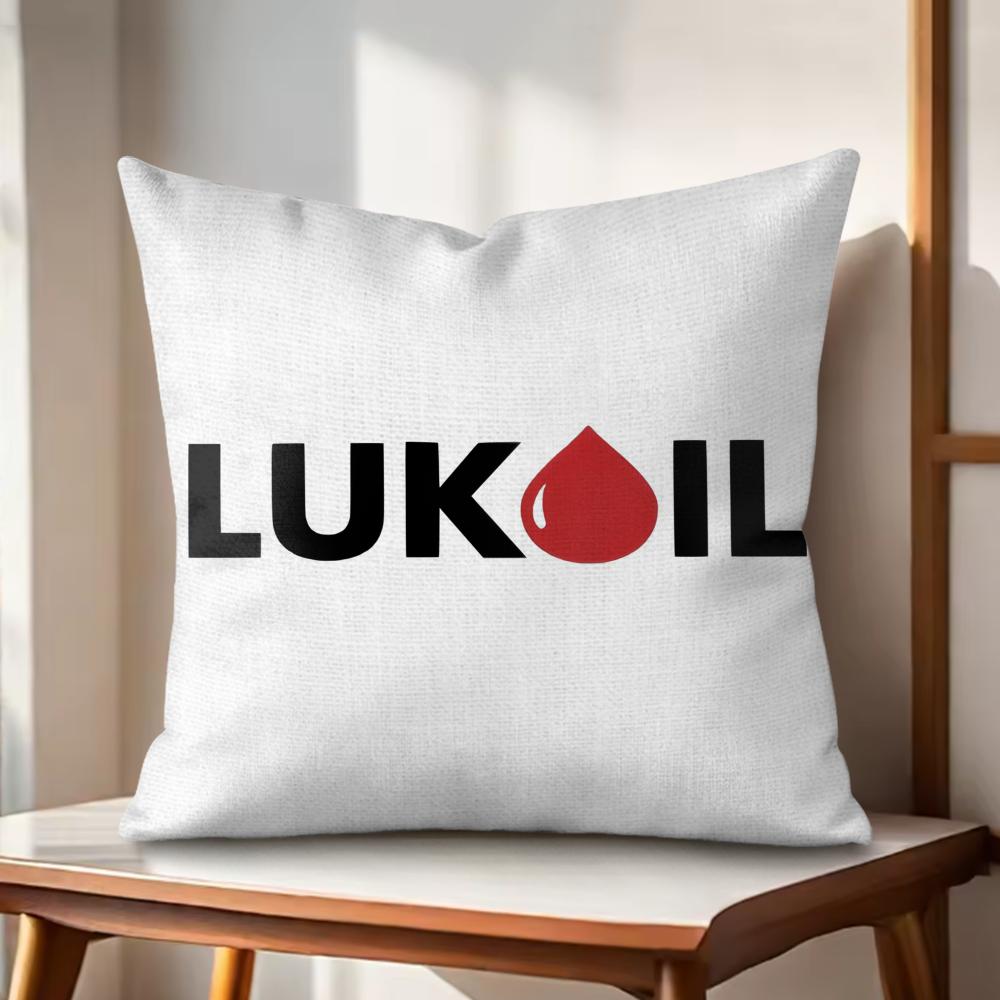 

Fashion LLukoil Cushion Cover Natural Linen Organic Fabric DoubleSided Printing Couch Pillow Covers Home Decor 30x30cm