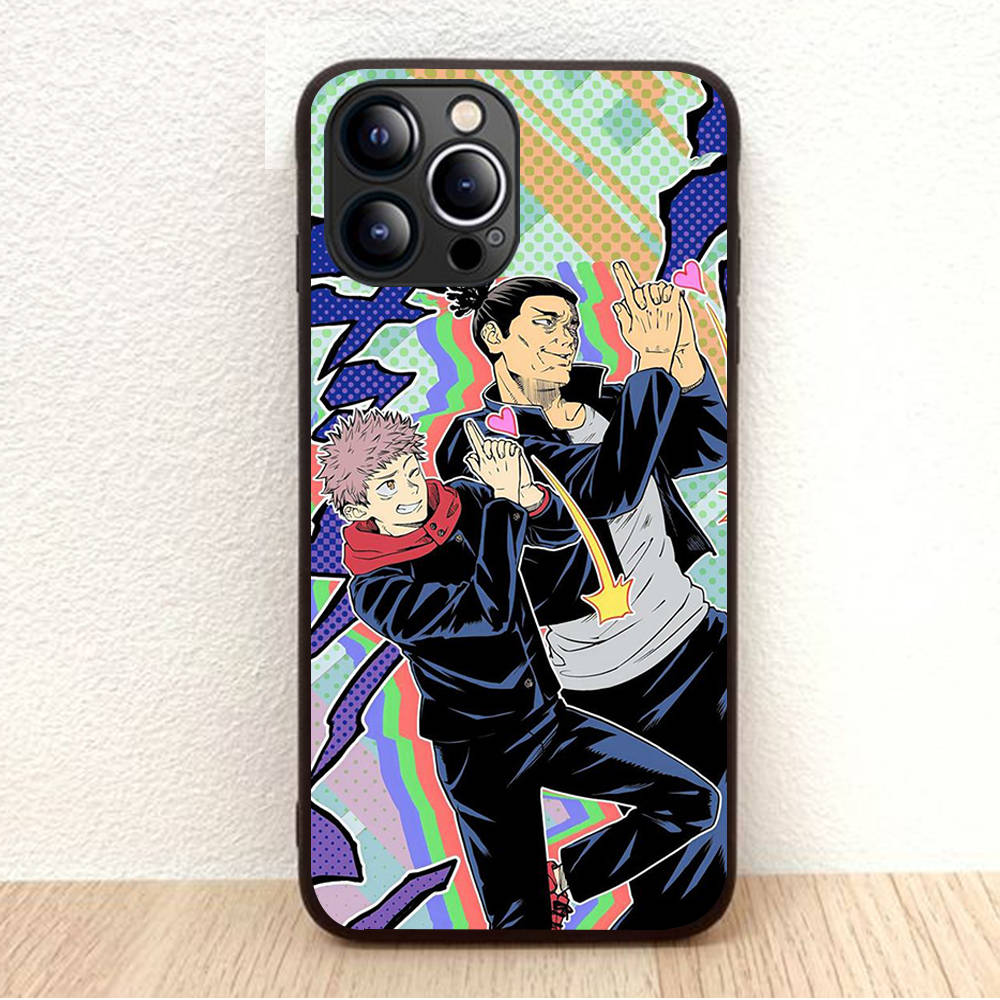 BW-28 Jujutsu Kaisen Soft Black Case for iPhone XR 14 15 11 12 13 6 7 8 X XS Pro Max Samsung S22 S23 S21 S24 FE Ultra S8 Plus