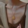 Eastern Blessing Necklace Rotating Eight Directions Wealth Pendant with Diamond Accents