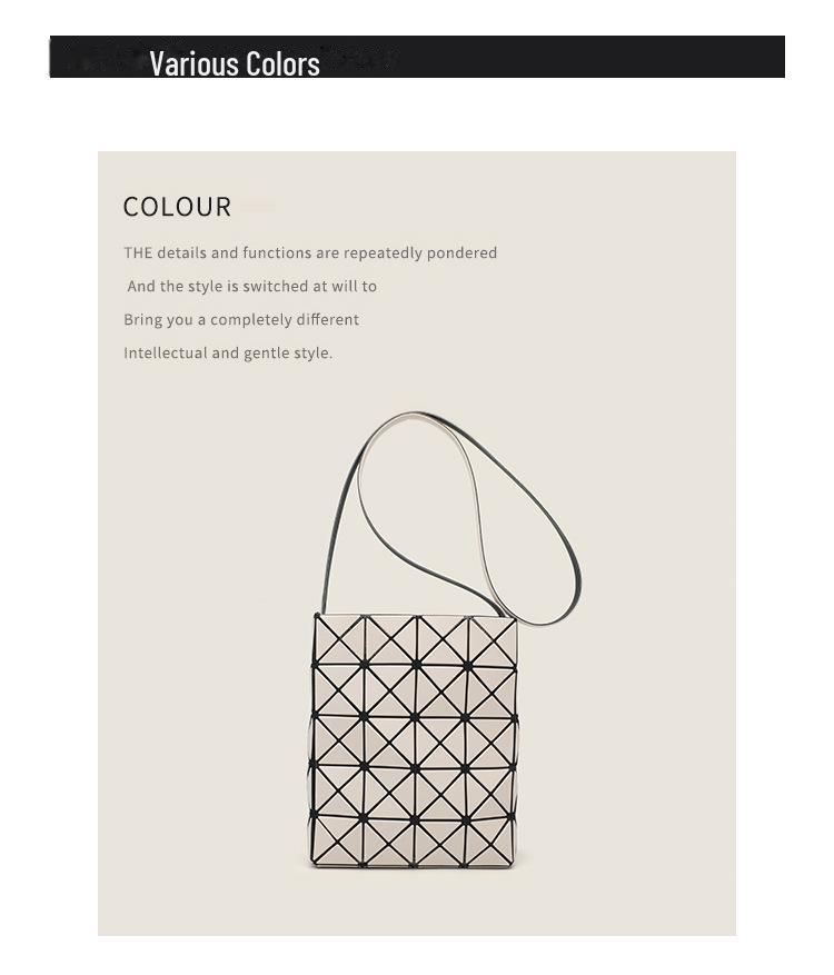 2024 Geometric Rhombus Mini Tote & Shoulder Messenger Bag