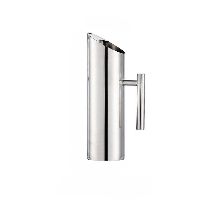 

Thickened 304 Stainless Steel Water Pitcher Straight Body Bar Ice Jug Cold Water Tea Jug In Stock 2.0L