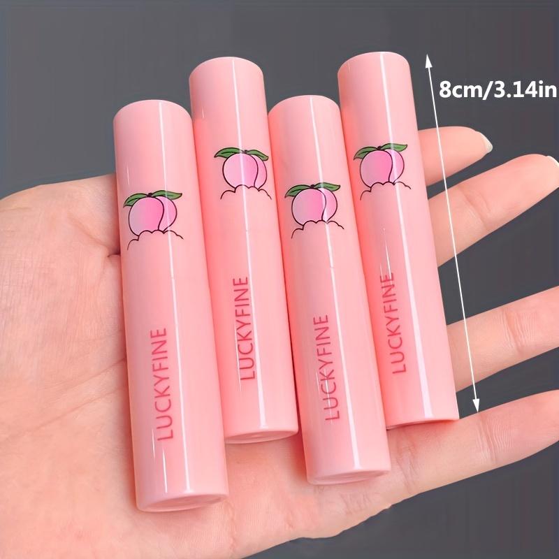 1PC Natural Peach Lip Balm Long-lasting Moisturizing Lipstick Temperature Change Color Lipstick