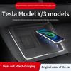 For Tesla Model Y Juniper 2025 Wireless Charging Pad Cover Silicone Anti-slip Protector Cushion Model 3 Highland Accessories