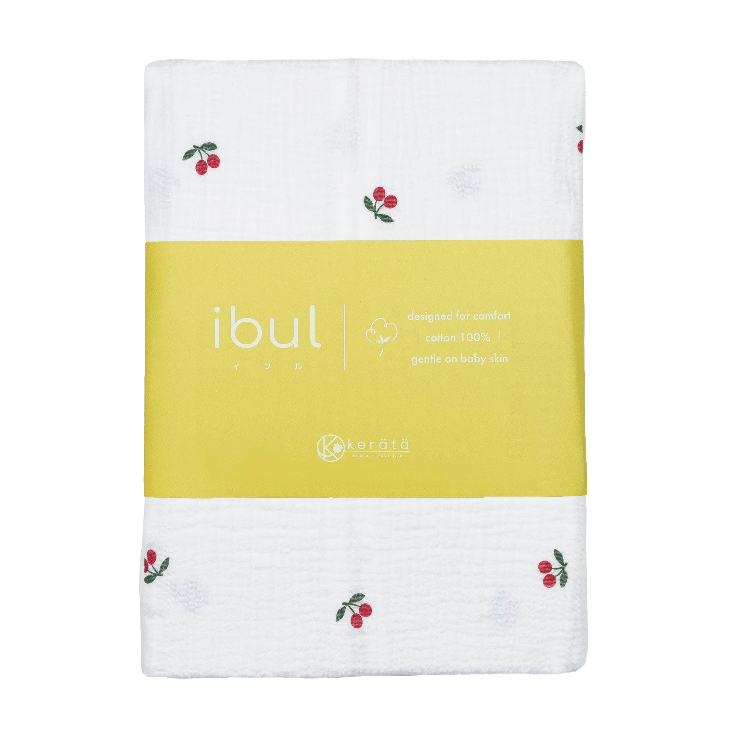 

Keratta Ibul Swaddle for Secure Prevents Nighttime 1 Blanket Blanket, Gauze, Newborns, Spring/Summer, Wrap, Crying, 120x120cm, (Cherry)