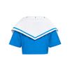 Adidas Dance Box With Scarf Three Stripes Dance Series Navy Collar Sailor Style Pullover Short Sleeve T-Shirt Women Tops KZ4180