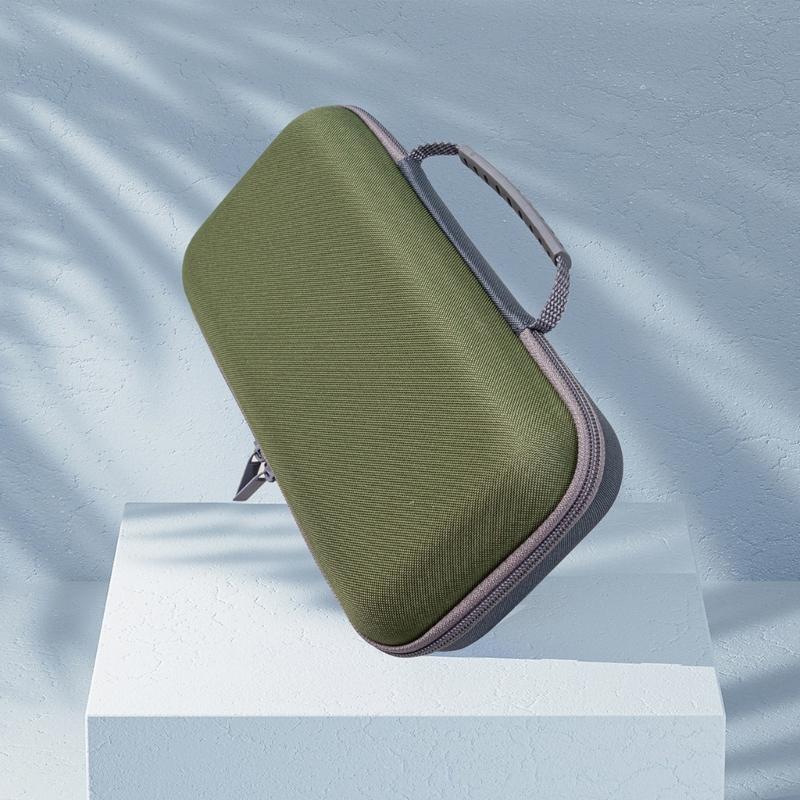 Tragbare Mikrofon-Tragetasche EVA-Schale mit weicher stoßfester Auskleidung Verstellbarer Teiler für Reisen und Auftritte