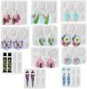 DIY Pendant Mold 50PCS Ear Hooks Silicone Molds Earrings Necklace Crystal Epoxy Resin Jewelry Making