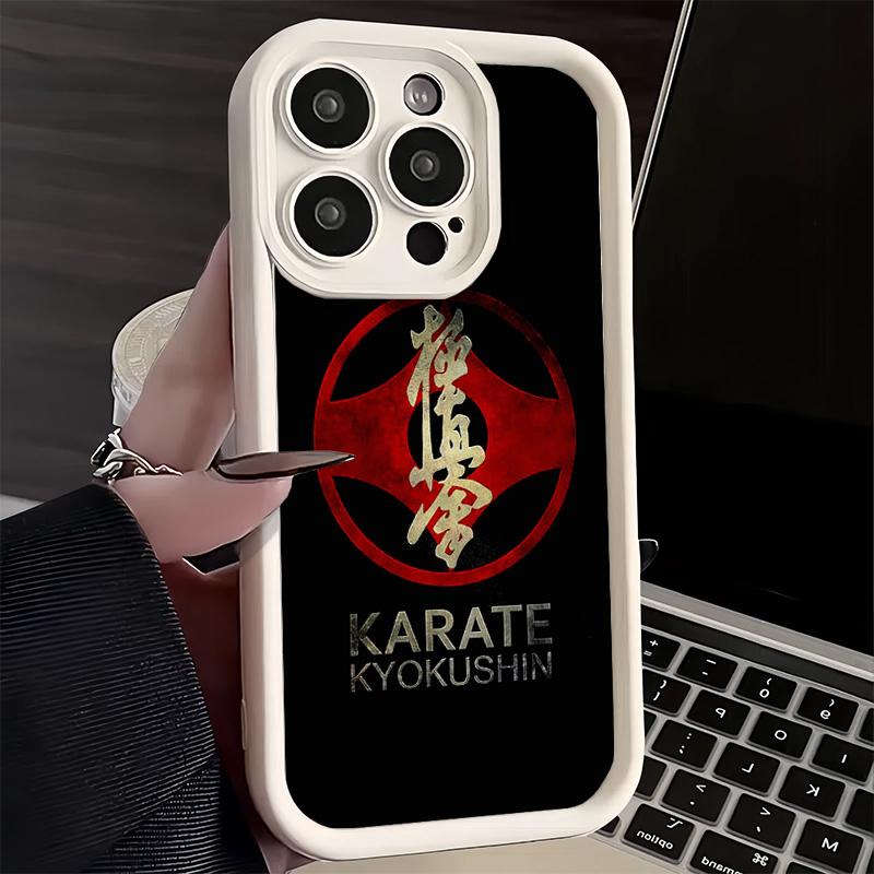 Phone Case for iPhone 17 Air 16E 15 16 Pro Max Karate Oyama Kyokushin Cover 14 Plus 13 12 Mini Soft Shell Silicone Fundas