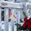 Festive Party Supplies 2Pcs Glitter Ballet Girl Keychain, 2D Acrylic Hanging Pendant for Bag Backpack, Sparkling Winter Seasonal Decorations