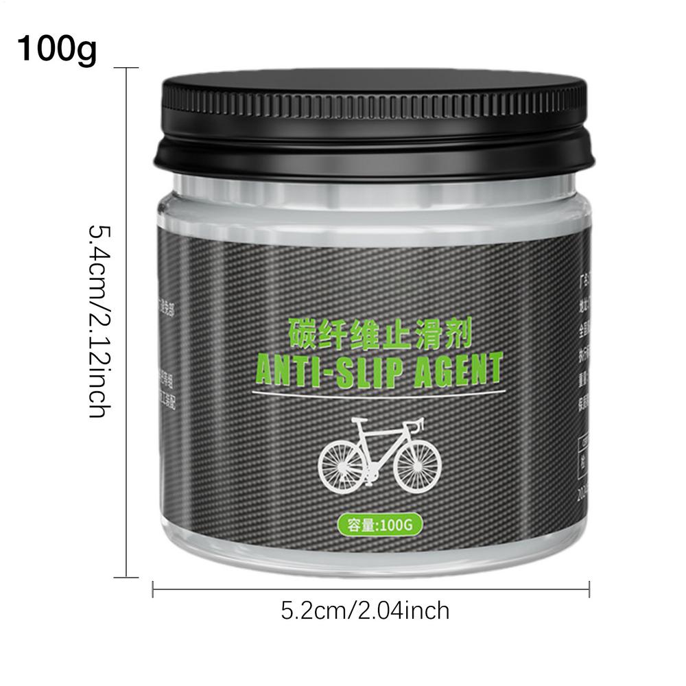 100g Carbon Fiber Bicycle Grease Anti Slip Bicycle Grease Bicycle Anti-Slip Lube Bicycle Assembly Grease for Seat Handlebars