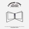 Camping Foldable Metal Stand Carbon Steel Organizer Box Folding Stand Outdoor Storage Boxes Shelves for Travel Cooking