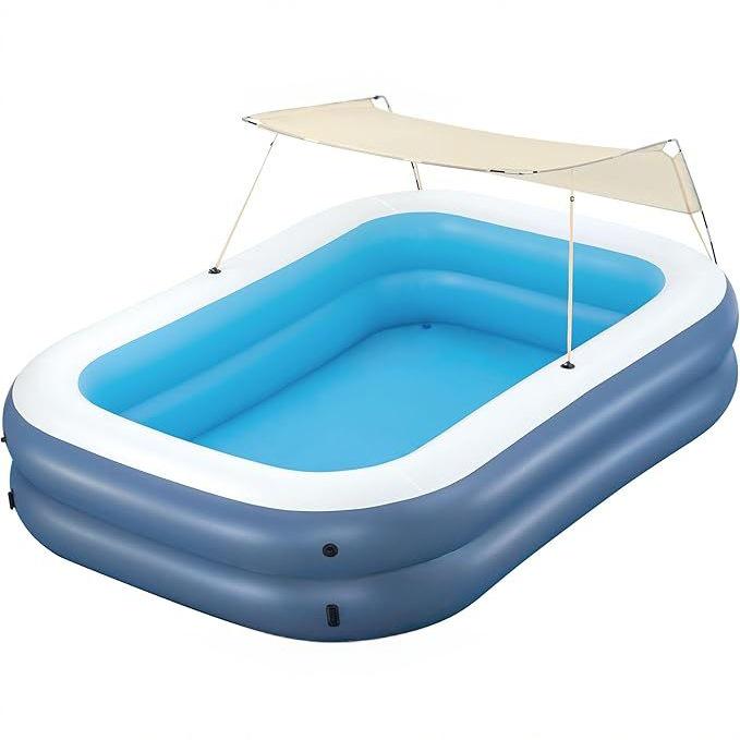 Animal Cartoon Pool: Crocodile & Dinosaur Inflatable Slide with Water Sprinkler