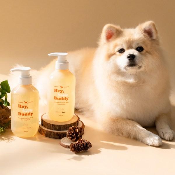 Hey Happy Buddy Pure Water Perfume Balm Pet Body Wash White Wood, Korean Pet Shampoo