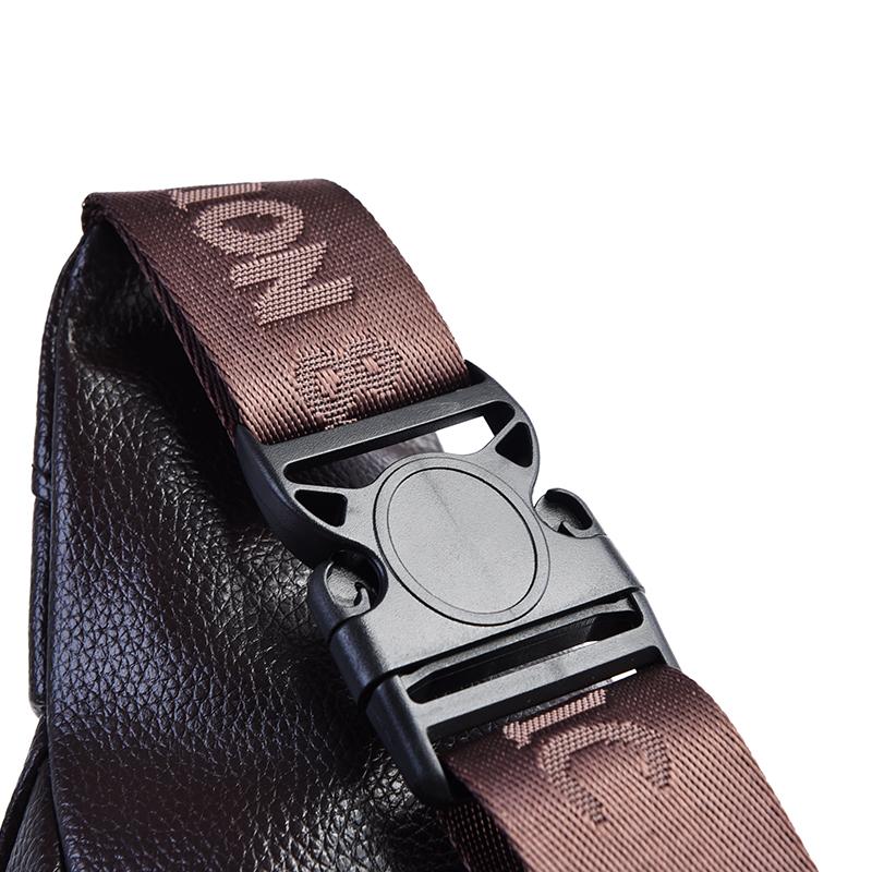 Men's Leather Waist Bag - Retro Fanny Pack, Sling Chest Bum Bag, Crossbody Hip Belt, Casual Fashion, Durable & Stylish