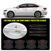 knpc3 4/8Pcs Car Door Handle Anti-scratch Protection Film Stickers For Mitsubishi 9 Ralliart X EX ASX L200 Colt Outlander Pajero Cross