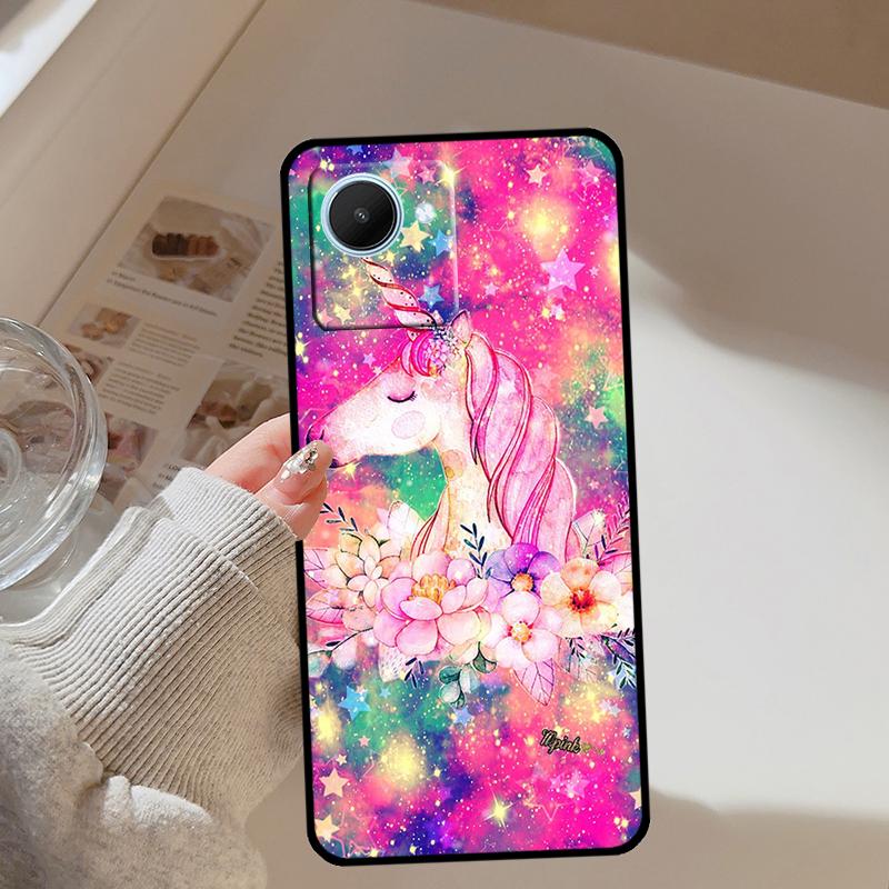 Pink Unicorn Rainbow Cute For Realme GT 7 Pro 5 GT 6 6T C67 C61 C55 C53 C51 C21Y C25S C75 10 11 12 13 14 Pro Plus Case