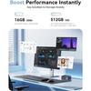 Mini PC NIPOGI - 16 GB DDR4 512 GB M.2 SSD - AMD Ryzen 4300U(4 C/4 T, fino a 3,7 GHz) - BT4.2 - WiFi5 - HDMI 4K@60Hz - Win 11 PRO