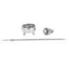 3pcs Stainless Aircap Nozzle Needle Tip Accessory Fit for W101 Pneumatic Spray Gun (1.3mm)