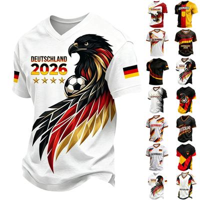 Men's Casual Short Sleeve T-Shirt Lightweight Breathable Fabric Crew Neck Printed Graphic Tee for Everyday Wear and Outdoor Activities