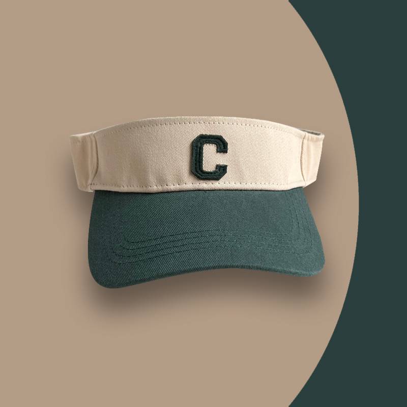 

Top Empty Letter Hat Casual Sports Sunblock Visor Topless Baseball Tide Cap зелений