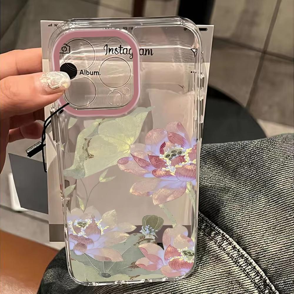 Blumen Rosa Lotus Handyhülle Für Samsung Galaxy A37 A57 A16 A07 A17 A36 A26 A56 A55 A35 A25 A15 A05s A54 A24 A14 A05 A13 4G 5G
