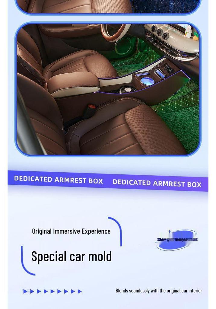 Armrest Storage Box for Wuling Bingo Electric Vehicle Interior Modification