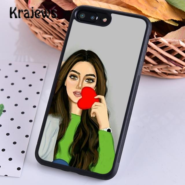 

Krajews BFF Cute Girl best Friend Soft Phone Case Cover For iPhone 17 Air 16 15 14 plus 11 12 13 pro ma coque Fundas iPhone 13