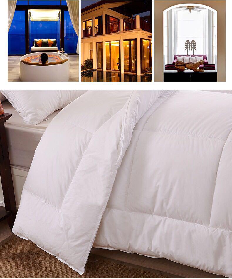 All-Season Cotton Quilt: Thick Brushed Feather Velvet Quilt for Hotels and Homestays