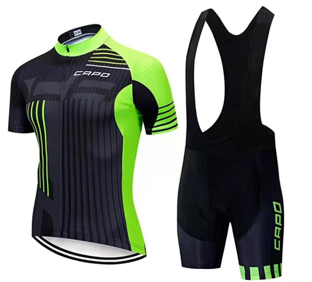 Tour De France Cycling Suit Short-Sleeved Quick-Drying Breathable Suit Outdoor Road Mountain Bike Riding Equipment