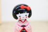 Castle Enterprise S Kokeshi Dolls Solar with Swaying Set of Bulk a Delightful Japanese Souvenir for Comes In a Clear Case (Pink) Powered, Articulated,