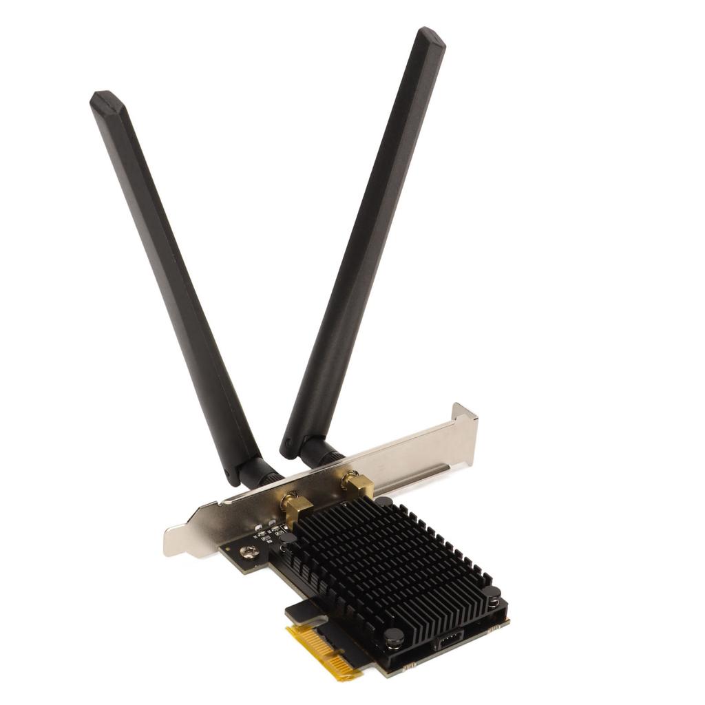 PCIE Wifi Card 2.4G 5G 6G Tri Band 5400Mbps MU MIMO Low Latency Wifi 6E Card with 6dBi High Aain Antenna for Winodows