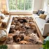 Jesus Surrounded By Animals Non-Slip Home Carpet Design for Living Room Bedroom Office Decor Gift with Vibrant Pattern and Comfortable