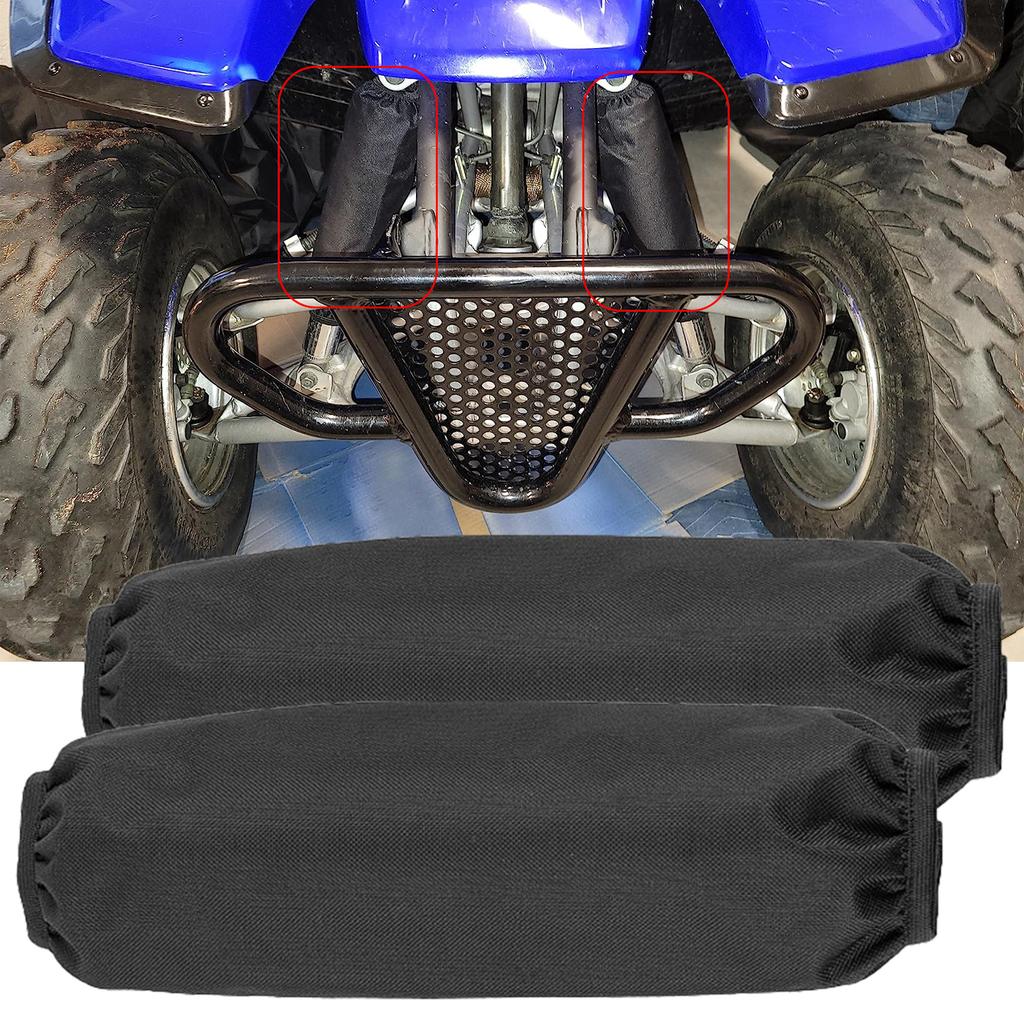 1 Paar/2 Paar Nylon Schutzstoff Schutzhülle Stoßdämpferhülle für Motorrad ATV Federungsschutz 350mm