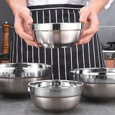 Ciotole in Acciaio Inossidabile a Doppia Parete Termoisolate, Grande Capacità, Ciotola Profonda per Mescolare per Zuppa, Cereali, Insalata, Pasta, Riso