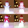 Christma Snowman Bubble Light Decor With Plastic Material For Holiday Festivities