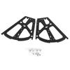 2 PCS 1 Pair Shoes Drawer Cabinet Hinges 2 Layers Cold Rolled Steel Flip Frames Black Smooth Flipping Turning Rack