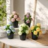 Multi-color Simulation Silk Peony DIY Green Plant Bonsai Fake Flowers Bouquet Party Decoration