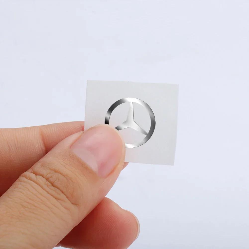 Car Nickel Metal Logo Mobile Phone Laptop Decal Sticker Accessorie For Mercedes Benz Amg W205 W211 W204 W212 W176 W221 W169 W177 FZ8