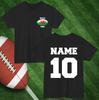Personalised Six Nations Rugby TShirt Custom Name Wales Supporter Gift Tee