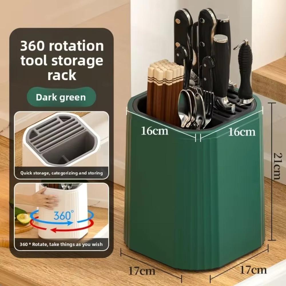 Practical Multi-Function Kitchen Storage Rack Rotating Space-saving Utensils Organizer Kitchen Storage Shelf Chopsticks