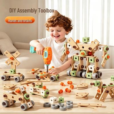 Children's Electric Repair Tool Set - Hands-on Drill & Screwdriver Assembly Kit for Boys