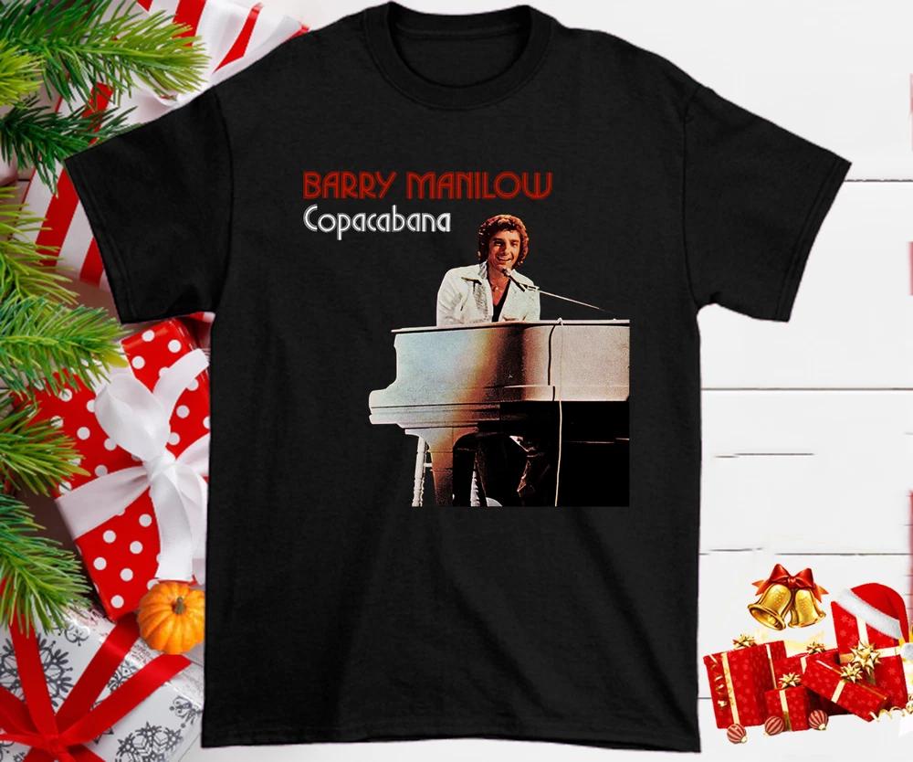 Collection Barry Manilow BLACK Cotton Christmas T Shirt Black Men S-4XL XXXXL