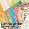 12 Sheets Retro Style Manuscript Paper for Collage and Planner Decoration, European & American Design