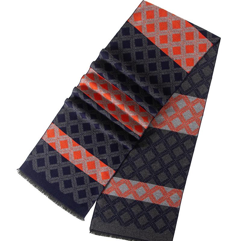 Klassischer gestreifter Herrenschal – europäischer und amerikanischer Stil, perfektes Geschenk für den Freund, für Business und Freizeit