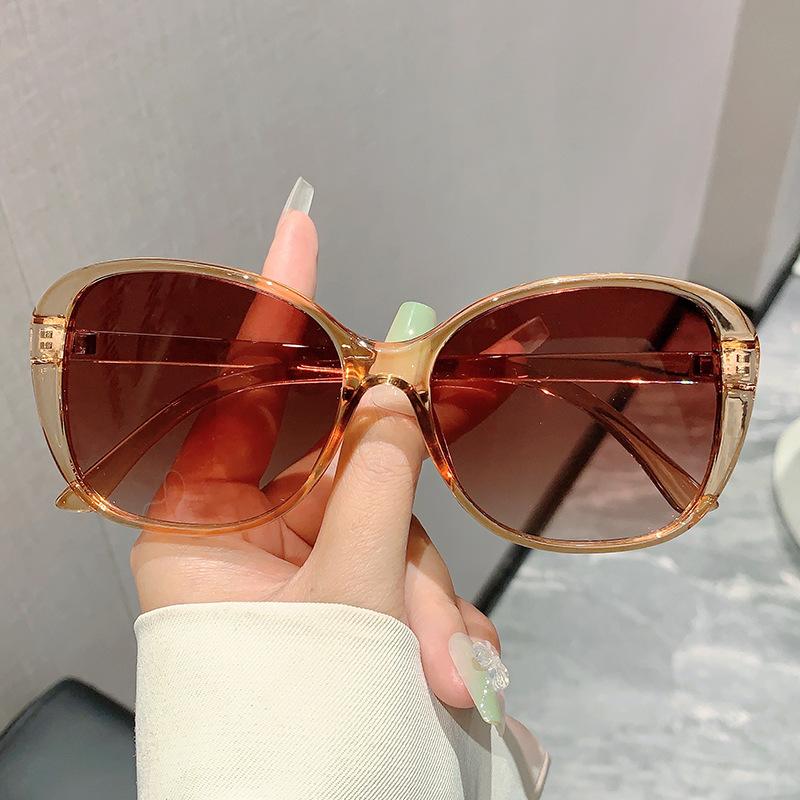 Fashion Vintage Luxury Brand Designer Butterfly Sunglasses Women For Men Sun Glasses Punk Popular Big Frame Olive Green Shades