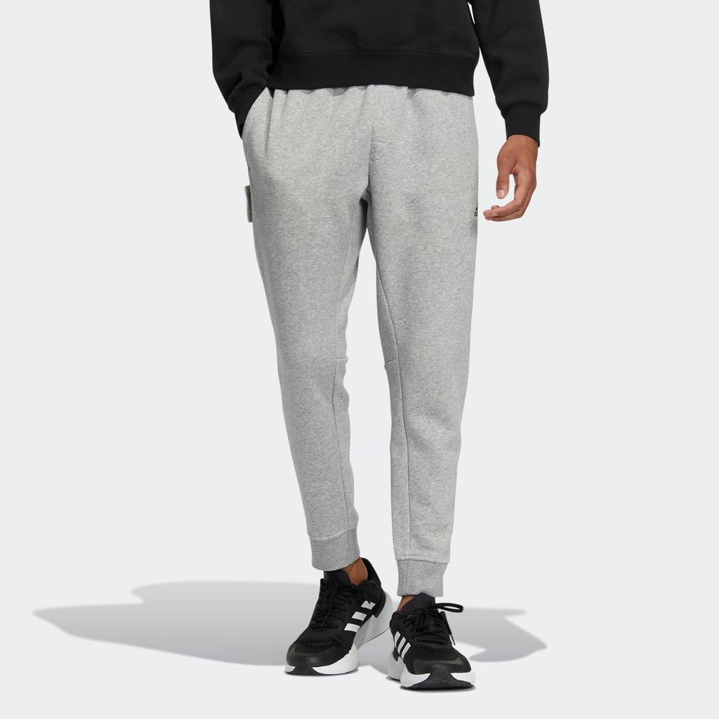 Adidas LABEL Knitted Sweatpants Men's Light Gray IB2727