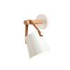 Vägglampa Trä Modern Enkel Stil Nattlampa Hemdekoration för Korridor Sängbord Vit