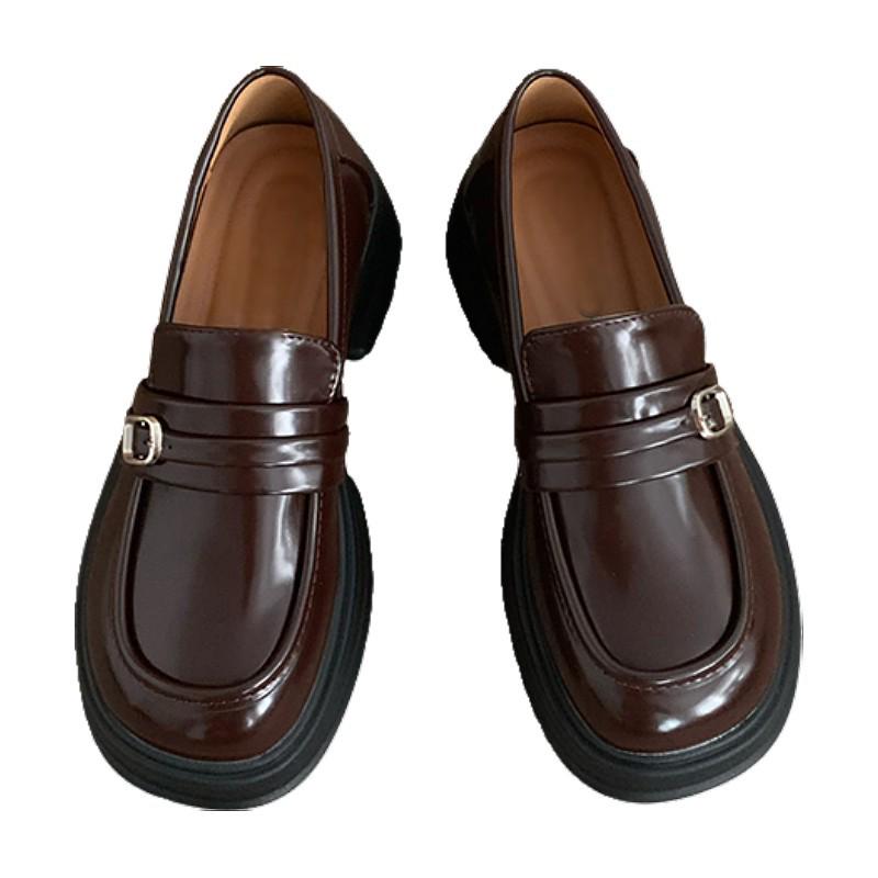 2025 Spring Mary Jane British Style Platform Loafers - Exquisite Slip-On Leather Shoes for JK Uniforms