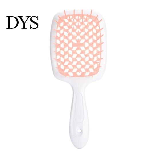 Ergonomic Grip Hair Brush Detangling Hollow Handle Scalp Massage Women Girls Wet Mesh Design Dry Long Curly Fluffy Styling Comb Hairdressing Tool And